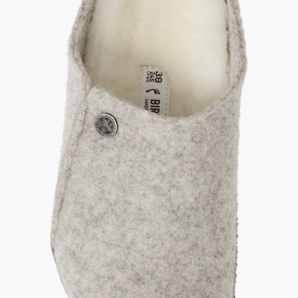 Birkenstock Wool Clog - Light Heather Gray